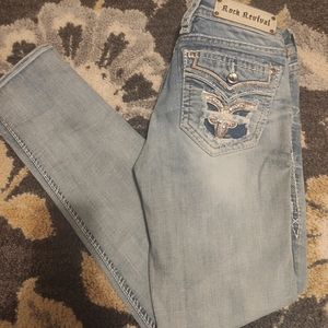 COPY - Rock revival Fay skinny light wash 28